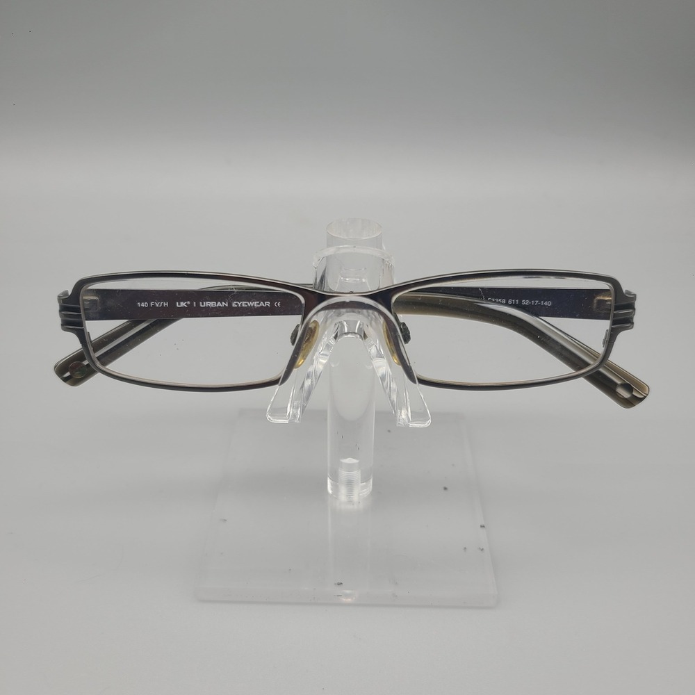 FYSH UK Urban Eyewear F3358 611 Gunmetal Grey Rectangular Frames 52-17-140